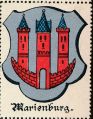 Wappen von Marienburg/ Arms of Marienburg