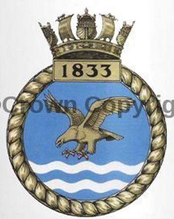 Coat of arms (crest) of the No 1833 Squadron, FAA