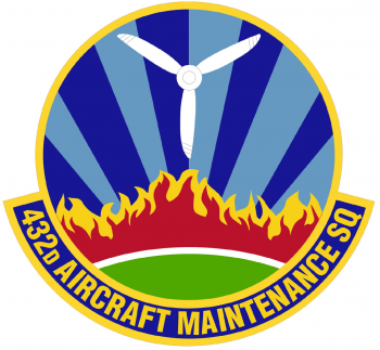 Coat of arms (crest) of the 432nd Aircraft Maintenance Squadron, US Air Force