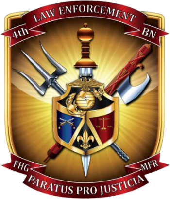 Coat of arms (crest) of the 4th Law Enforcement Battalion, USMC