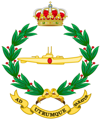 Coat of arms (crest) of the Navy Submarine School, Spanish Navy