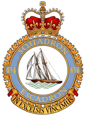 Arms of No 434 Squadron, Royal Canadian Air Force