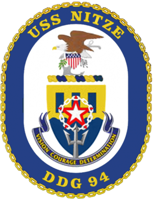Coat of arms (crest) of the Destroyer USS Nitze (DDG-94)