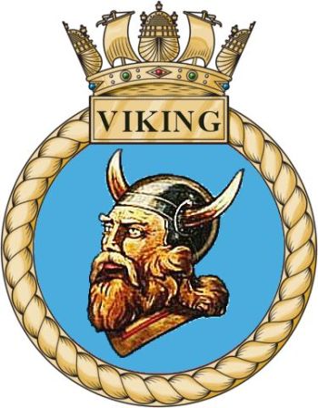 Coat of arms (crest) of the HMS Viking, Royal Navy