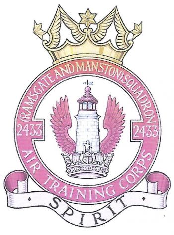 Coat of arms (crest) of the No 2433 (Ramsgate and Manston) Squadron, Air Training Corps