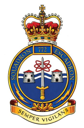 Coat of arms (crest) of the 772 Signal Squadron, Candian Army