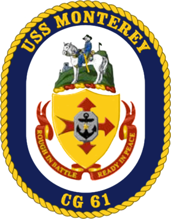 Coat of arms (crest) of the Cruiser USS Monterey