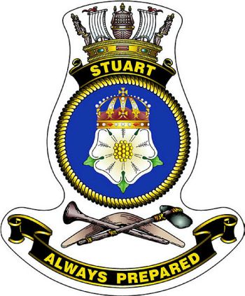 Coat of arms (crest) of the HMAS Stuart, Royal Australian Navy