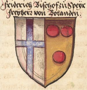 Arms of Friedrich von Bolanden