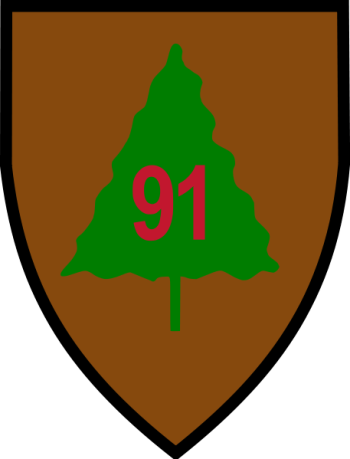 Coat of arms (crest) of 91st Infantry Division (now 91st Training Division) Wild West Division, US Army