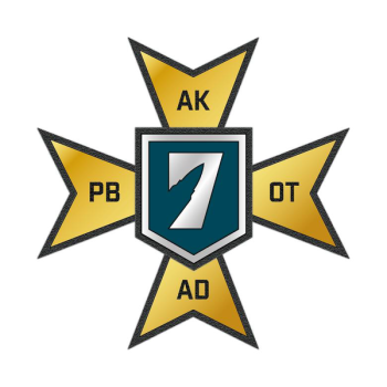 Coat of arms (crest) of the 7th Pomorska Territorial Defence Brigade Naval Captain Adam Dedio, Poland