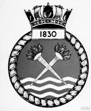 Coat of arms (crest) of the No 1830 Squadron, FAA