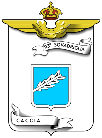 Coat of arms (crest) of the 93rd Fighter Squadron, Regia Aeronautica