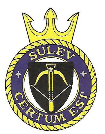 Coat of arms (crest) of the EML Sulev (M312), Estonian Navy