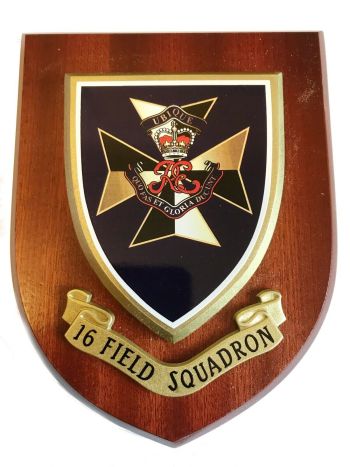 Coat of arms (crest) of the 16 Field Squadron, RE, British Army