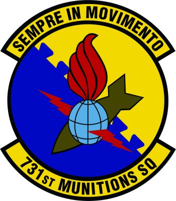 Coat of arms (crest) of the 731st Munitions Squadron, US Air Force