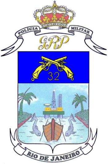 Coat of arms (crest) of 32nd Military Police Battalion, Rio de Janeiro
