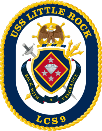 Coat of arms (crest) of the Littoral Combat Ship USS Little Rock (LCS-9)