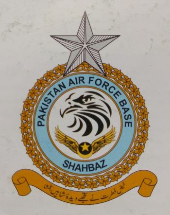 Coat of arms (crest) of the Pakistan Air Force Base Shahbaz