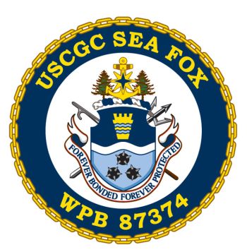 Coat of arms (crest) of the USCGC Sea Fox (WPB-87374)