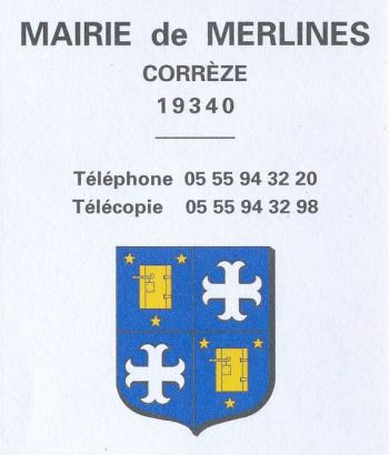 Blason de Merlines/Coat of arms (crest) of {{PAGENAME
