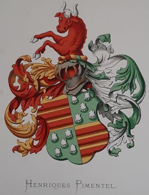 Coat of arms of the Henriques Pimentel family