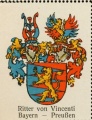Wappen Ritter von Vincenti nr. 3491 Ritter von Vincenti