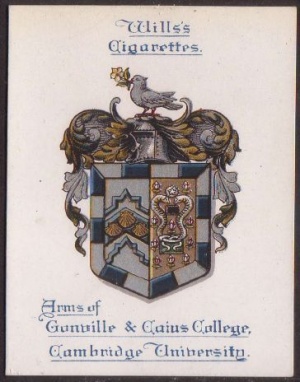 Arms of Gonville & Caius College (Cambridge University)