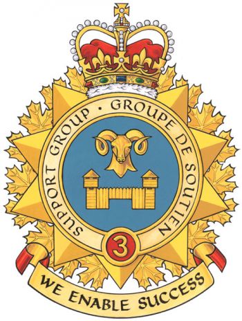 Coat of arms (crest) of the 3rd Canadian Division Support Group, Canadian Army