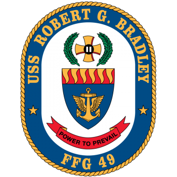 Coat of arms (crest) of the Frigate USS Robert G. Bradley (FFG-49)