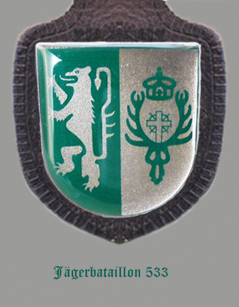 Blason de Jaeger Battalion 533, German Army/Arms (crest) of Jaeger Battalion 533, German Army