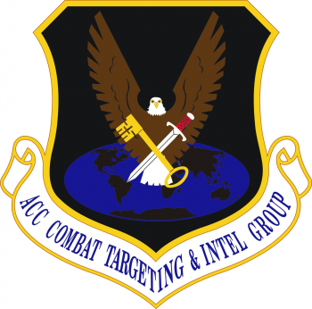 Coat of arms (crest) of the Air Combat Command Combat Targeting and Intelligence Group, US Air Force