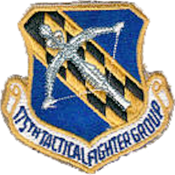 Coat of arms (crest) of the 175th Tactical Fighter Group, Maryland Air National Guard
