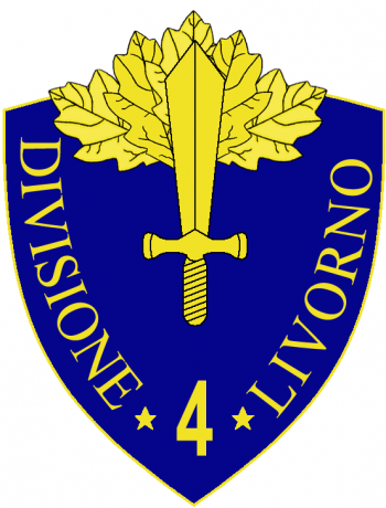 Coat of arms (crest) of the 4th Infantry Division Livorno, Italian Army