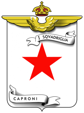 Coat of arms (crest) of the I Caproni Squadron, Regia Aeronautica