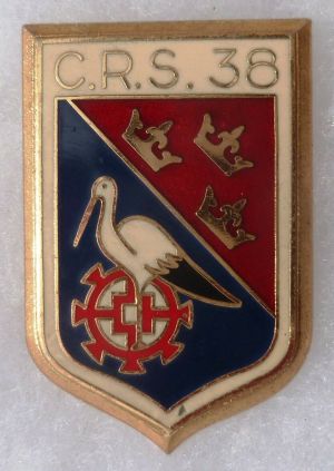 Coat of arms (crest) of Republican Security Company 38, France