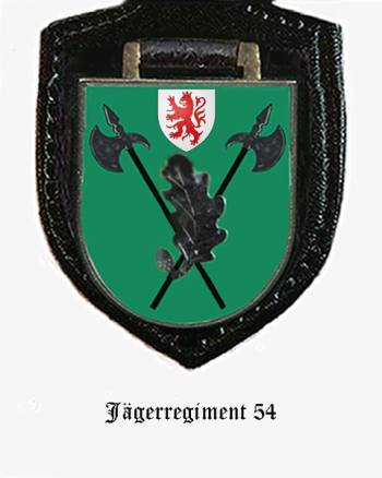 Blason de Jaeger Regiment 54, German Army/Arms (crest) of Jaeger Regiment 54, German Army