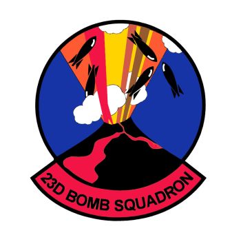 Coat of arms (crest) of the 23rd Bombardment Squadron, US Air Force