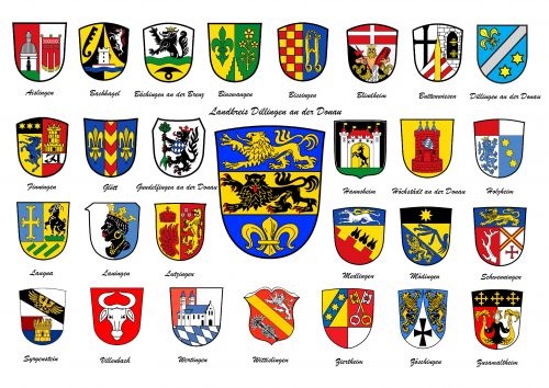Arms in the Dillingen an der Donau District