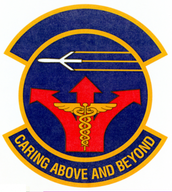 Coat of arms (crest) of the 932nd Aeromedical Staging Squadron, US Air Force