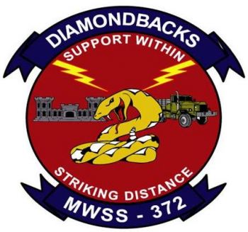 Coat of arms (crest) of the MWSS-372 Diamondbacks, USMC
