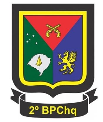 Coat of arms (crest) of 2nd Chock Police Battalion, Rio Grande do Sul