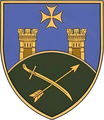 Coat of arms (crest) of IX Army Corps. Ukrainian Army