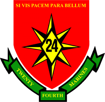 Coat of arms (crest) of the 24th Marine Regiment, USMC