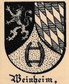 Wappen von Weinheim/ Arms of Weinheim
