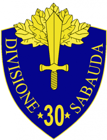 Coat of arms (crest) of the 30th Infantry Division Sabauda, Italian Army