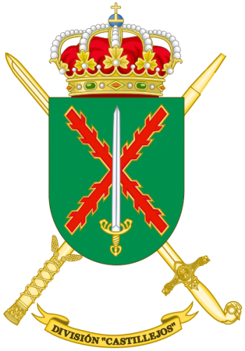 Coat of arms (crest) of the Division Castillejos, Spanish Army