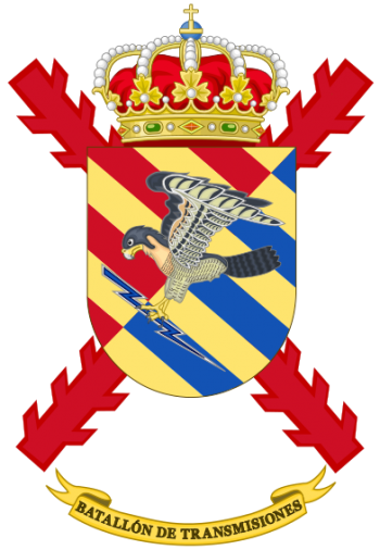 Coat of arms (crest) of the Signals Battalion Military Emergencies Unit, Spain