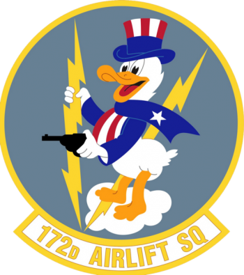 Arms of 172nd Airlift / Fighter Squadron, Michigan Air National Guard