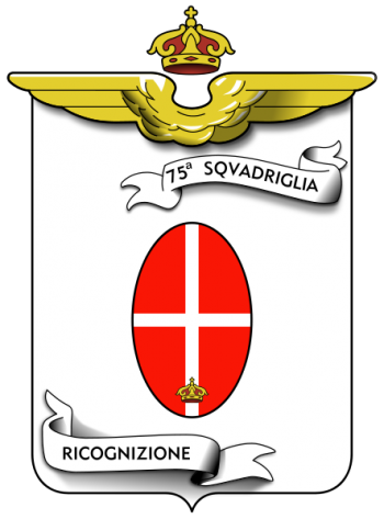 Coat of arms (crest) of the 75th Reconnaissance Squadron, Regia Aeronautica